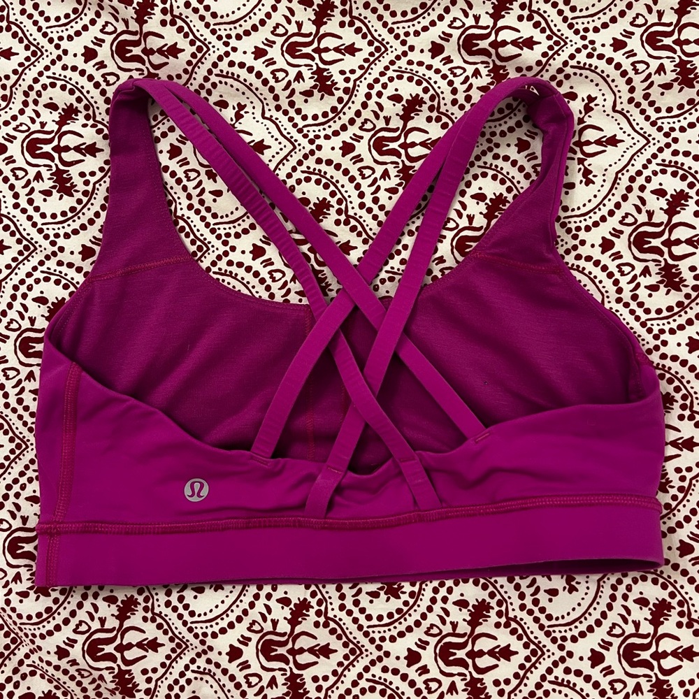 Lululemon Racerback Sports Bra, Hot Pink